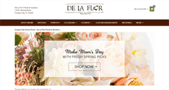 Desktop Screenshot of delaflorgardens.com