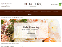 Tablet Screenshot of delaflorgardens.com